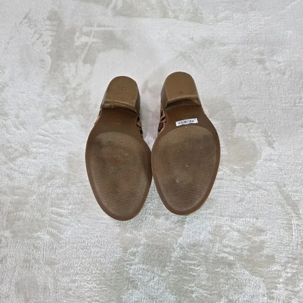 Torrid Size 7W Cheetah Ankle Bootie Tan/Black Animal Print Side Zipper 14508921 - Picture 6 of 6